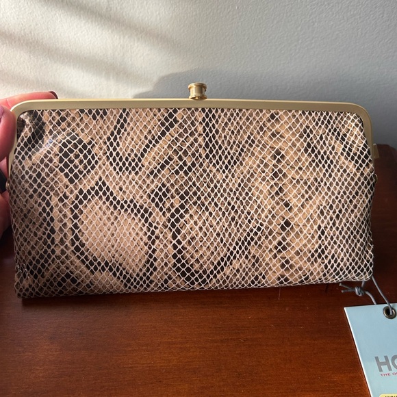 HOBO Brown Snake Pattern Clutch - Picture 7 of 7